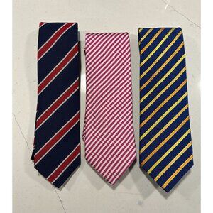Set of 3 Charles Tyrwhitt  Multicolored Striped Ties